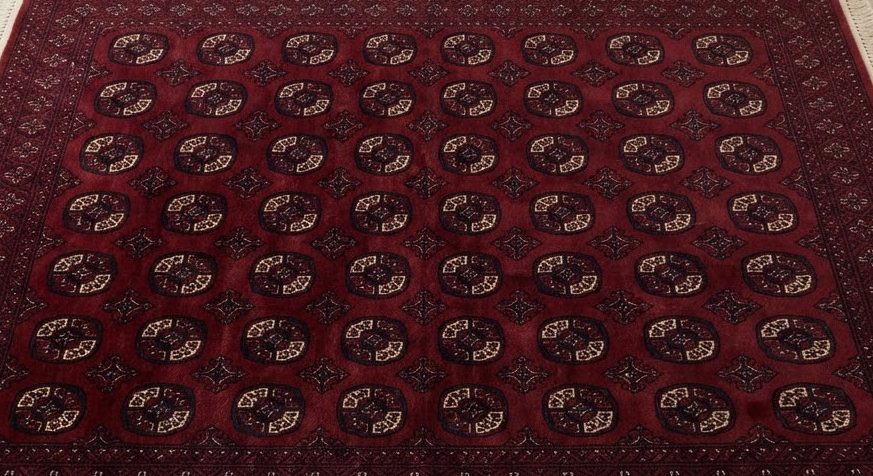Bokhara Hand-Knotted Rug 5x7 — detail view