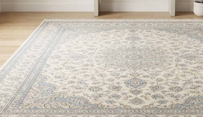 Persian-Style Machine Rug 8x10 — detail view